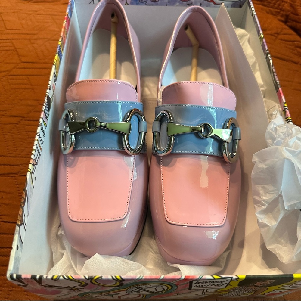 NIB Jeffrey Campbell Lilac Student Loafers Sz 7.5